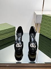 Gucci Black Double G Platform Pumps  - 5