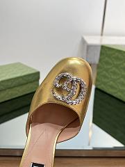 Gucci Gold Double G Platform Pumps - 2