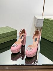 Gucci Pink Double G Platform Pumps - 1