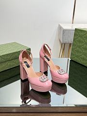 Gucci Pink Double G Platform Pumps - 3