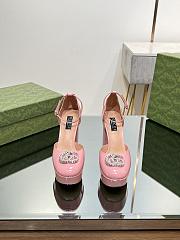 Gucci Pink Double G Platform Pumps - 4