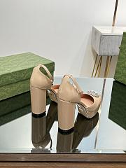 Gucci Beige Double G Platform Pumps - 4