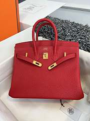 Hermès Rouge Casaque Togo Birkin 25cm - 1