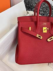 Hermès Rouge Casaque Togo Birkin 25cm - 5
