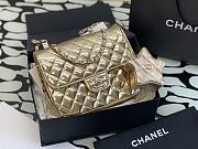 Chanel Gold Flap Bag & Star Coin Purse - 23x19x6.5cm - 1