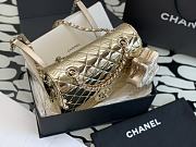 Chanel Gold Flap Bag & Star Coin Purse - 23x19x6.5cm - 4