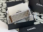 Chanel Silver Flap Bag & Star Coin Purse - 23x19x6.5cm - 2