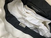 Chanel Metallic Calfskin White/Grey Tote - 23x18.5x6cm - 3