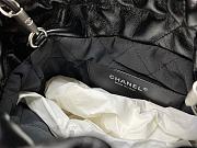 Chanel Metallic Calfskin Black/Grey Tote - 23x18.5x6cm - 4