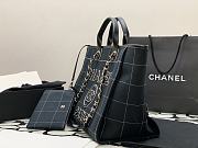 Chanel Black Caro Deauville Shopping Bag - 38x30x22cm - 3