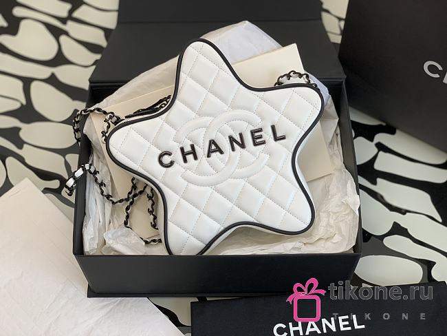 Chanel White Star Handbag - 22.5x22.5x6cm - 1