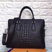 Louis Vuitton Black Crocodile Leather Bag 39cm - 2