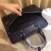 Prada Black Crocodile Leather Bag - 39x29x7cm - 4