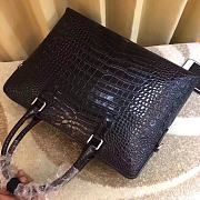 Prada Black Crocodile Leather Bag - 39x29x7cm - 2