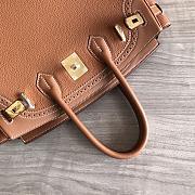Hermes Birkin Gold Tone Brown Handbag 35cm - 3