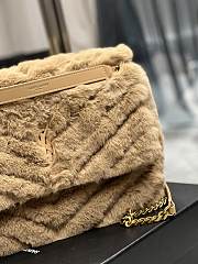 YSL Loulou Puffer Quilted Shearling Bag - 28×20.5×8.5cm - 5