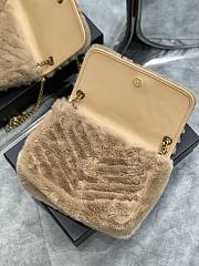 YSL Loulou Puffer Quilted Shearling Bag - 28×20.5×8.5cm - 4