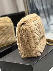 YSL Loulou Puffer Quilted Shearling Bag - 28×20.5×8.5cm - 3