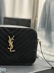 YSL Black Hobo Mini Lou Bag - 23x16x6cm - 5