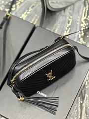 YSL Black Hobo Mini Lou Bag - 23x16x6cm - 3