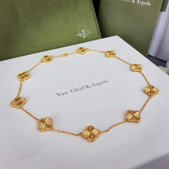 Van Cleef & Arpels Vintage Gold Alhambra Necklace