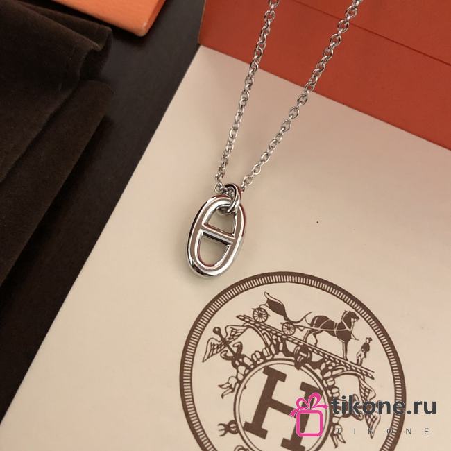 Hermes Sterling Silver Farandole Pendant Necklace - 1