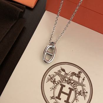 Hermes Sterling Silver Farandole Pendant Necklace