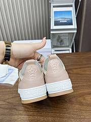 Dior Beige Calfskin & Suede Sneakers - 5