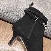 Louis Vuitton Calfskin Black Ankle Boots  - 4