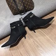 Louis Vuitton Calfskin Black Ankle Boots  - 3