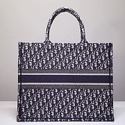 Dior Blue Oblique Canvas Large Book Tote - 36x27x16cm - 2