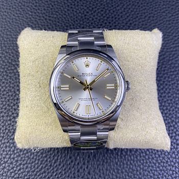 Rolex Silver Oyster Perpetual