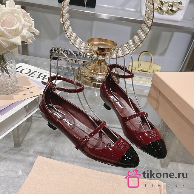 Miumiu Platform Shoes Red  - 1