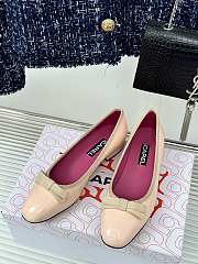 Chanel Light Pink Leather Ballet Flats - 5