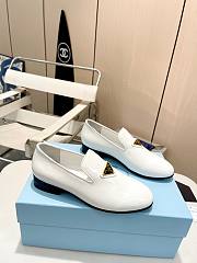 Prada White Patent Leather Loafers - 2