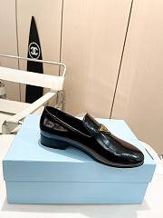 Prada Shiny Black Patent Leather Loafers - 5