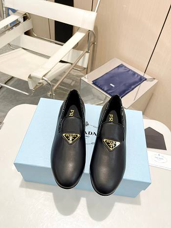 Prada Black Leather Loafers