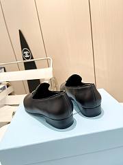 Prada Black Leather Loafers - 5