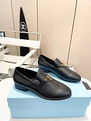 Prada Black Leather Loafers - 4