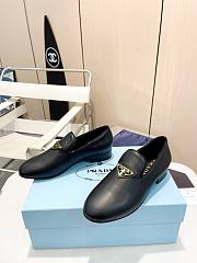 Prada Black Leather Loafers - 3