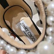 Jimmy Choo Black Leather Pearls - 3