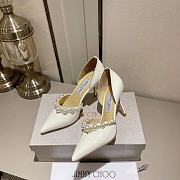 Jimmy Choo White Aurelie Pearl - 3