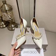 Jimmy Choo White Aurelie Pearl - 2