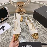 Chanel Gold/ White Ballet Sandals  - 2