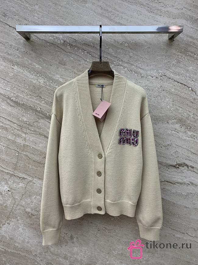 Miumiu White Cardigan - 1