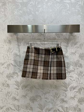 Miumiu Wool Mini Skirt