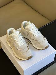 Dior Ecru Suede Calfskin and Mesh Sneakers - 5