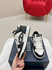 Dior B57 Low-Top Sneaker Black and White Smooth Calfskin - 5