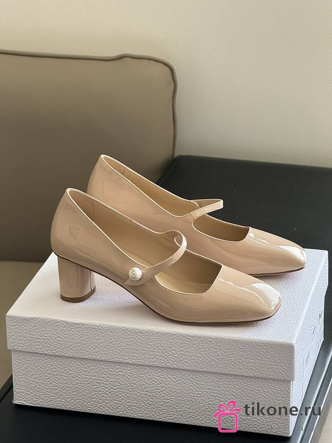 Dior Jolie Pump Nude Patent Calfskin - 1