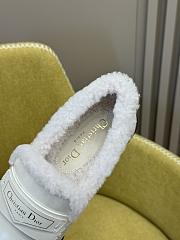 Dior Boy Loafers White Calfskin & White Shearling - 5